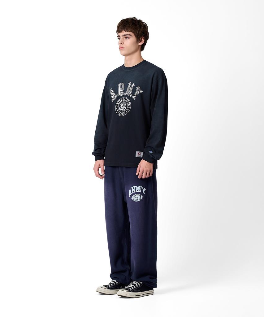 Champion Heritage Army Long Sleeve T-Shirt Dark Grey