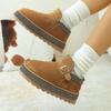 2025 Fashion Snow Boots Warm Your Each Winter Suede Round Head Snow Boots Short Tube Rubber Shorthair