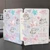 Play Puppy for iPad Pro11 Inch Y Folded Edge Sticker Tablet Protective Case with Pen Slot Anti-drop Soft Case Ins Wind