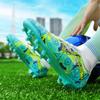 33-46 Unisex Football Boots Lace-nails Graffiti High Elastic Sock Mouth Training Artificial Captain Outdoor Sports Training Children Football Shoes