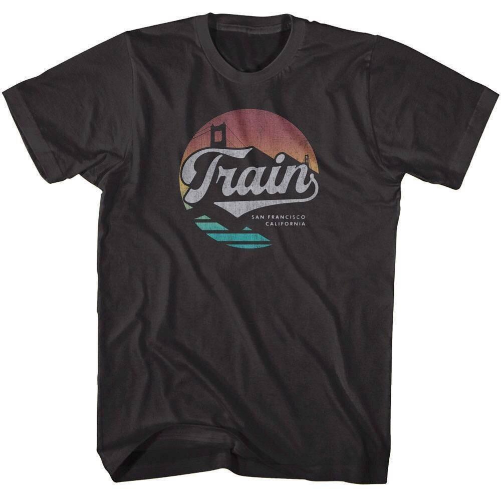 Train Golden Gate Sunset Men T Shirt S