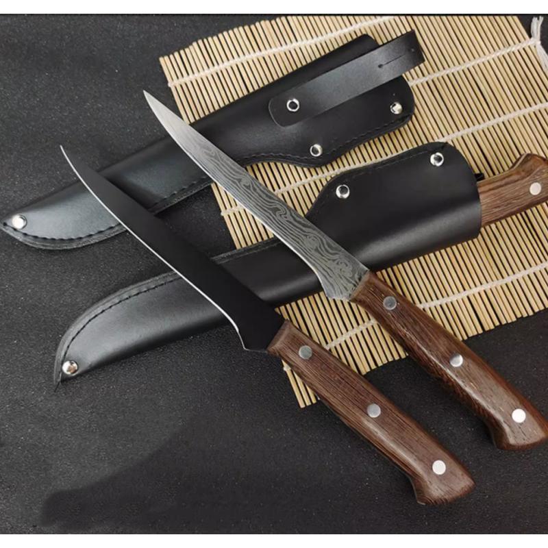 Stainless Steel Boning Knife Sushi Knife Kitchen Utility Knives Meat Bone Fruit Vegetables Cutter Tool