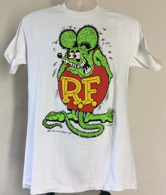 Vtg Ed Big Daddy Roth T Shirt For Men White Cotton Full Size Classic Shirt CM213