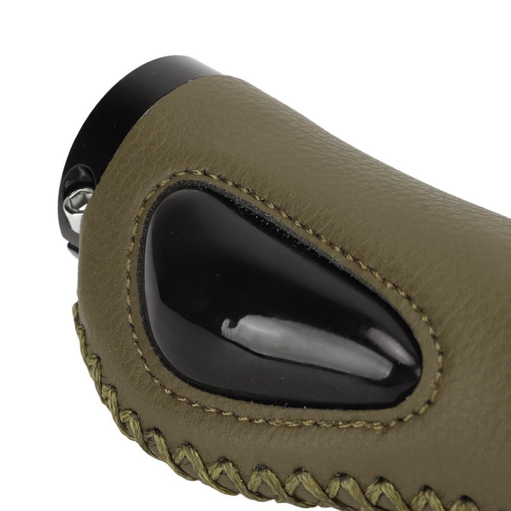 1 Pair Artificial Leather Leather Bicycle Grips Leather Handlebar Cover Mountain Bike Riding оливковое зеленый