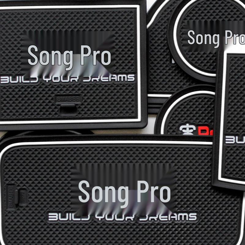 BYD Song Pro Interior Accessories: Door Slot Pad and Cup Holder for EV Storage and Decoration