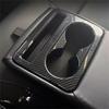 Carbon Fiber Rear Water Cup Holder Cover Trim For Toyota Camry 2024 2025 2026