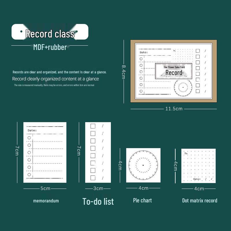 Time Management Planner: Weekly & Daily Calendar, Date Timeline, Check-in, TODO List, Monthly Stamp
