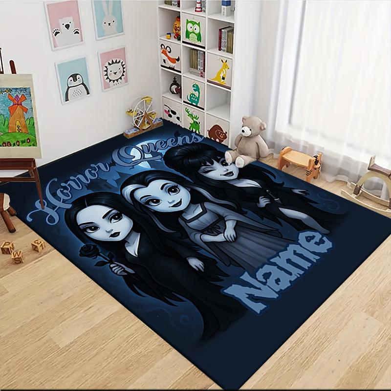 Custom Name "Addams Family: Bubble Gum Night" Carpet Rug Customizable Soft Washable Anti-Slip Home Living Room Sofa Mats Personalized Rug. 0909410