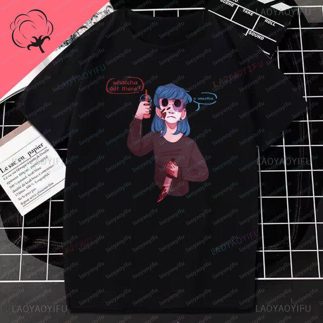 T-shirt Stampata Anime Sally Face Vintage Haruku T-shirt Unisex Donna Top di Cotone di Alta Qualità Manica Corta Goth Ropa Hombre