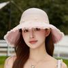 New eaves organza pearl bow mesh hat women's summer outdoor travel fashion versatile bucket hat