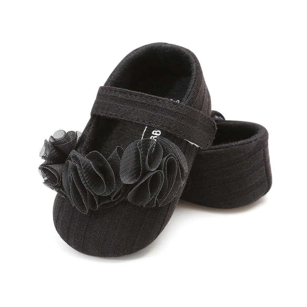 MYGGPP Small Flower Woolen Baby Princess Shoes Baby Shoes Soft Soled Toddler Shoes