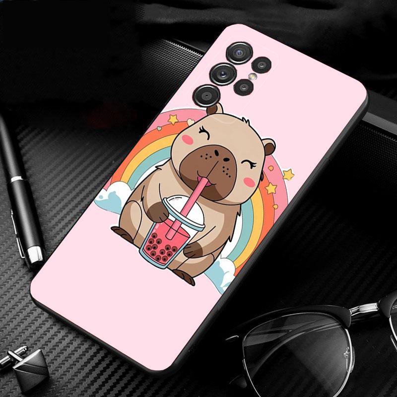

Cartoon capybara Phone Case For Samsung Galaxy S25 S24 S23 S22 S21 Ultra S24 S23 S22 S21 S25 Plus S24 S20 FE S20 FE