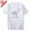 Happy La Linea Summer Casual T-Shirts Men Round Neck Graphic T Shirt Badum Linus Lineman Short Sleeve Tees Fashion Cotton Tops