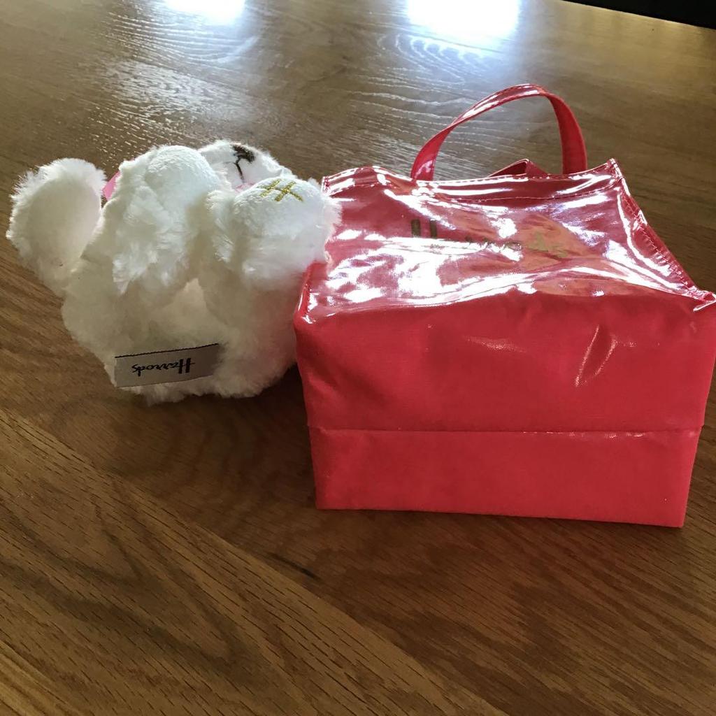 [USED] Harrods Plush Teddy Bear with Mini Bag