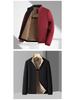 Hengyuanxiang Herren Stehkragen Jacke: Mittleres Alter & Ältere, Mit Samt, Warm, Lässige Herbst/Winter Oberbekleidung