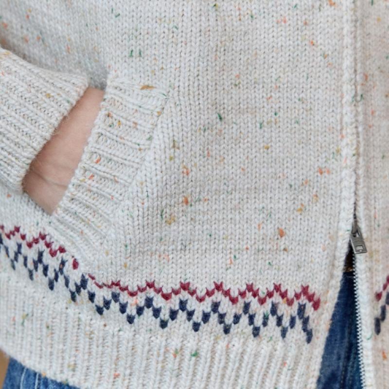 MAXZA Nordic Snow Knit Zip Cardigan Ze12qd003na