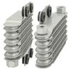 Black&Silver Universal 6 Rows Motorcycle Oil Cooler High Quality Engines Oil Radiator 190MM Motorcycle and Car Accessories