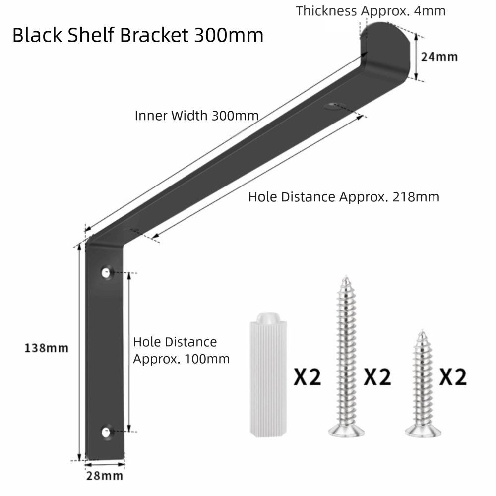 Stainless Steel L Type Shelf Brackets 90 Degree Concealed Triangular Support Frame Rustproof Enduring Floating Shelf Bracket
