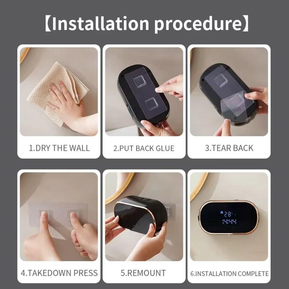 ABS Material Smart Washing Hand Machine USB Charging Touchless Soap Dispenser  Bathroom Use