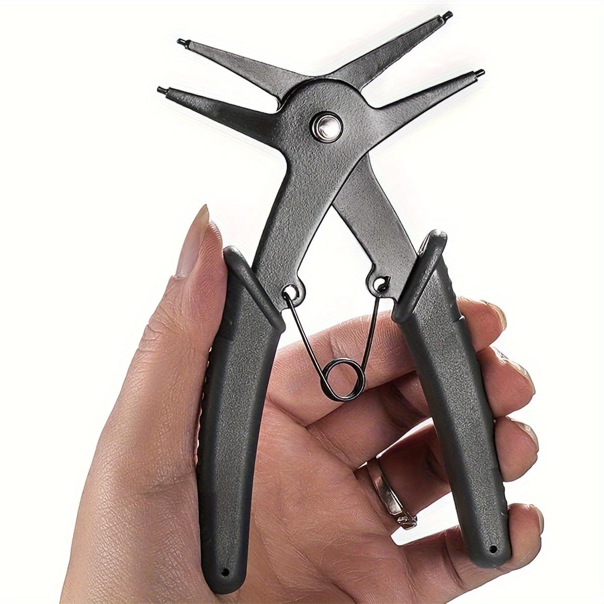 

Snap Ring Pliers Dual Purpose Circlip Pliers Removing Reassembling Tool for Internal and External Snap Ring Black