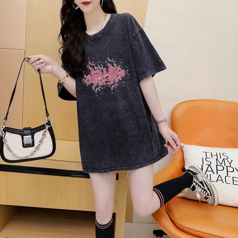 Dámská letní móda pro plnoštíhlé ženy, nový design s krátkým rukávem, smysl pro top