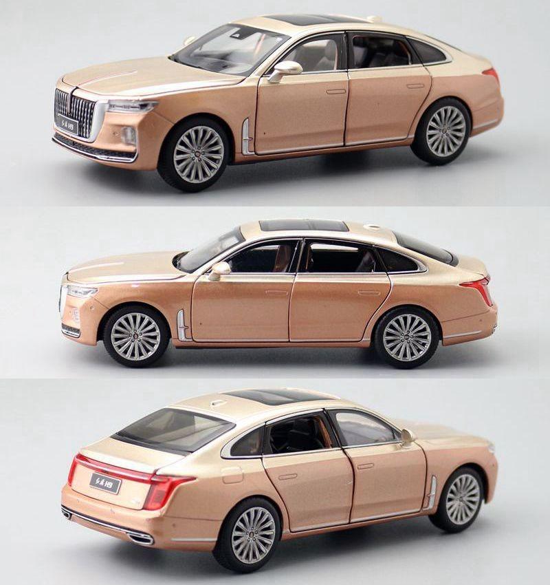 Hong Simulation Alloy Qi Luxury Sedan Model Toy With Sound And Light Functions