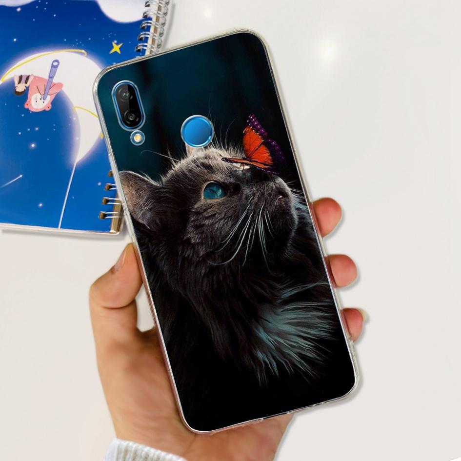 Case For Huawei P20 Lite Cover Cute Astronaut Cartoon Slim Clear Soft Silicone Back Phone Cover For Huawei P20Lite ANE-LX2 Funda