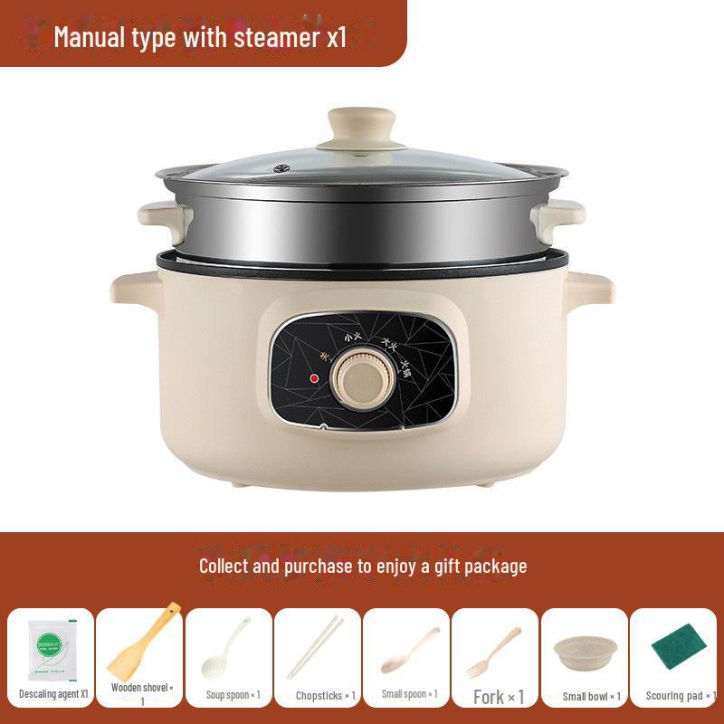 

Многофункциональная маломощная электрическая плита и сковорода с антипригарным покрытием Mechanical Double Layer 24cm хаки