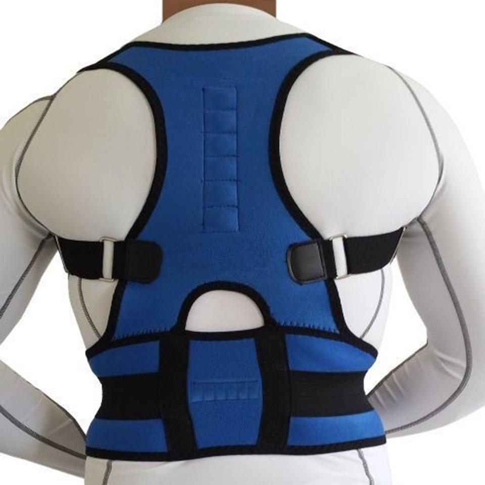 Xxl Xl Magnetic Therapy Back Support Belt Shoulder Posture Corrector Scoliosis Spine Straighten Orthopedic Waist Trimmer Corset
