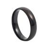 Fashion Simple Smooth Classic 4mm Stainless Steel Ring for Women and Men Classic Couple Rings Wedding Engagement Jewelry