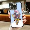 Arale S-Slump Anime Plating Phone Case For Iphone 16 17 Pro Max Air 16E 14 15 Plus 12 13 Mini Anti-Fall Airabag Cover