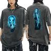 Karol G No Me Arrepiento De Sentir Tanto T-shirt Lavata Vintage Donna Uomo Cotone Lavaggio Acido Streetwear T-shirt