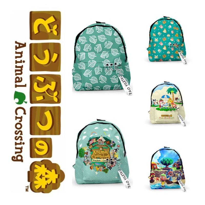 Animal Crossing School Backpack Oxford Fabric, Water-resistant, 20l Capacity