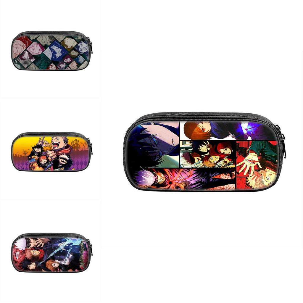 Jujutsu Kaisen Anime Character Print Student Single Layer Stationery Storage Bag For Students And Teenagers