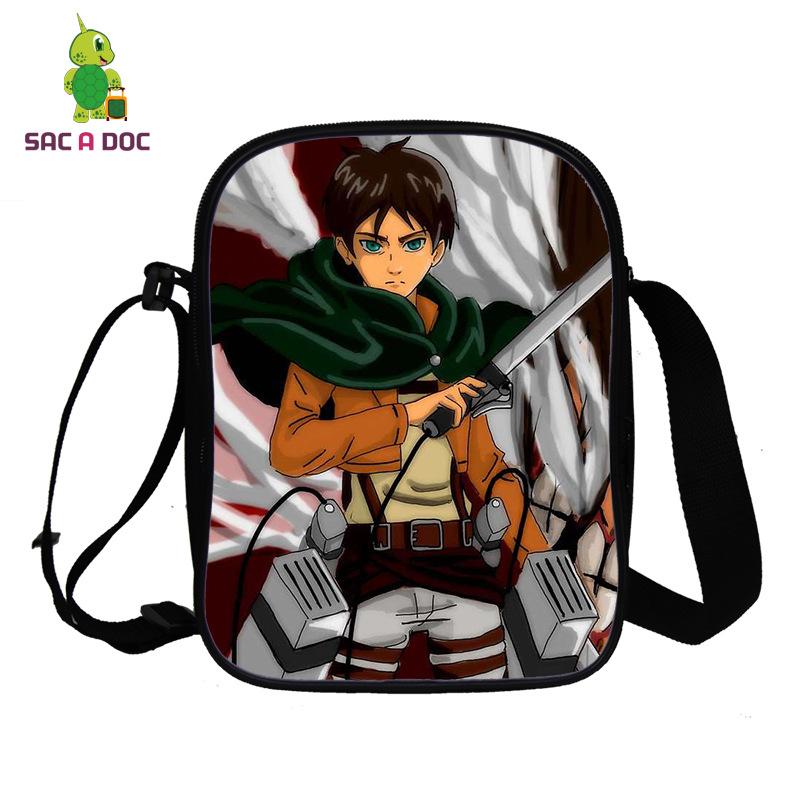 New Anime Attack on Titan Giant Shoulder Bag Full Color 3D Printed Messenger Bag