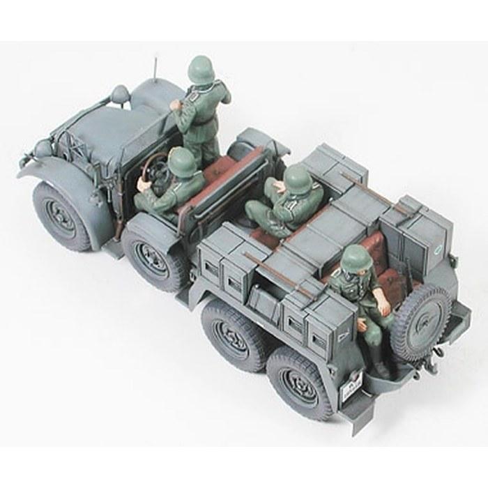 Tamiya 1/35 Military Miniature Series No.259 German Army Krupp Protze 6x4 3.7cm Anti-Tank Gun Tractor Plastic Model 35259 Gray 6x4 3.7cm