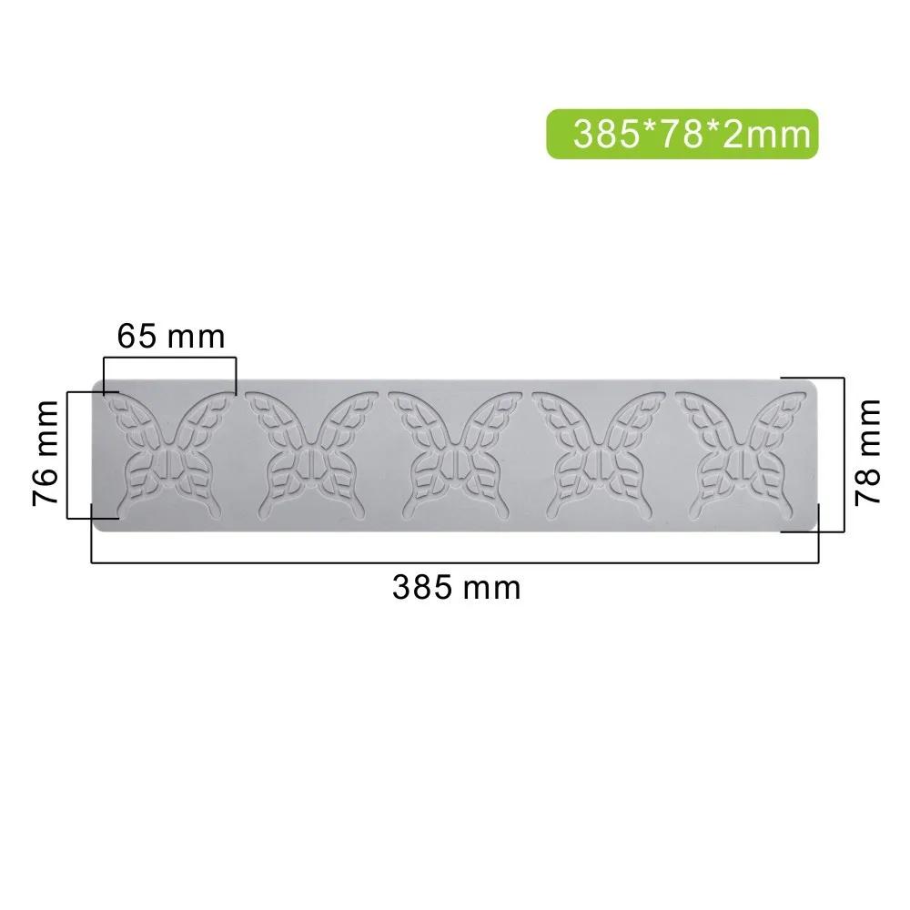 Uthult sommerfugl Honeycomb Sukker Vende Blonde Pad DIY Deer Antler Sjokolade Tynn Crisp Cake Dekorasjon Baking Silikonform