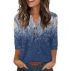 Camisas de Manga 3/4 Heley para Mujer Moda Verano Blusas Ropa para Vacaciones en la Playa