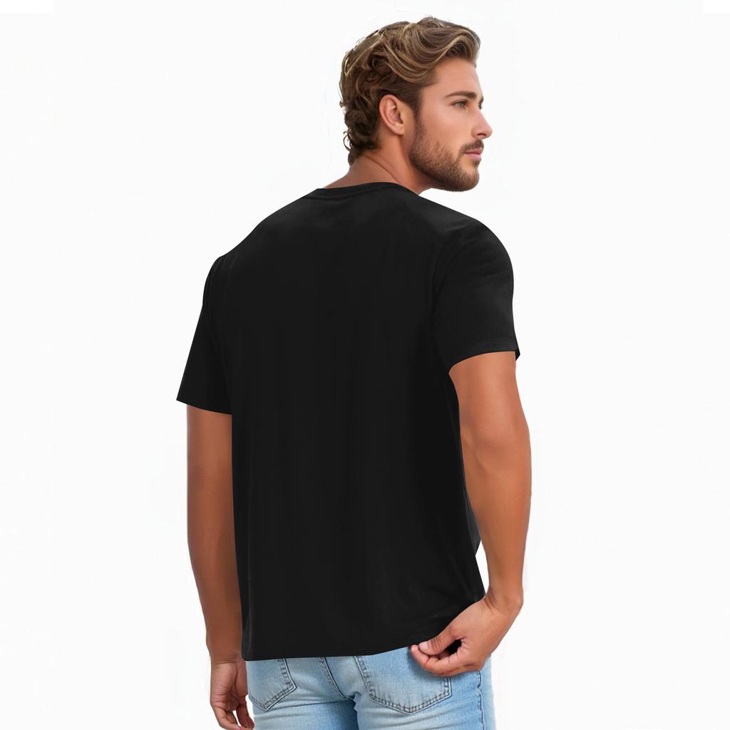 Men's Casual Daily Printed Top Round Neck T-shirt