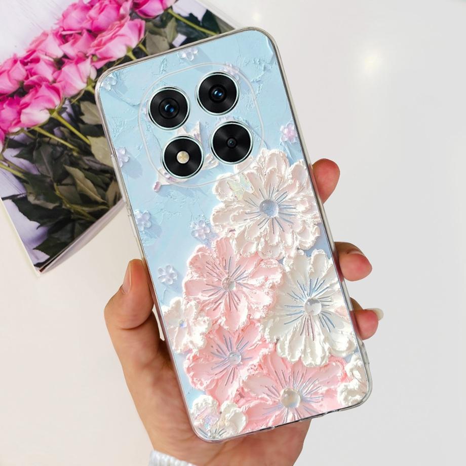 For Xiaomi Redmi Note 14 14Pro Case Coque Soft Silicone Back Cover Flower Butterfly Love Heart Clear Funda Redmi Note14 Pro Capa