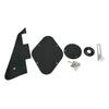 1Ply Black/Yellow Electric Guitar Pickguard Pick Guard Scratch Plate with Bracket and Screws for LP Style Guitar Parts