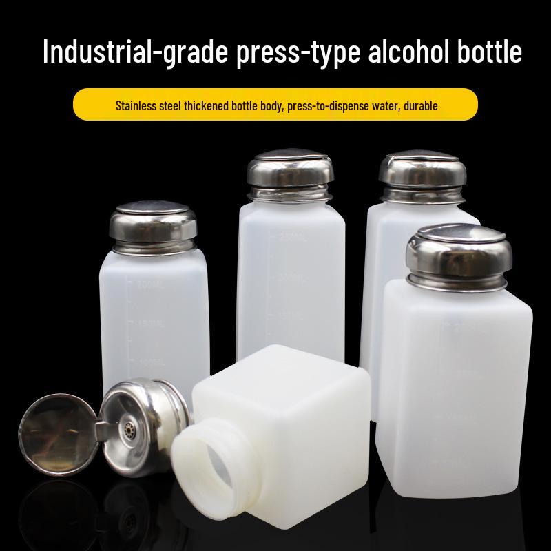 Anti-Static Plastic Alcohol Dispenser Bottle - 100ml, 200ml, 250ml Press-Type for Board Cleaning