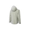 Anta Training Series Solid Color Zipper Hooded Long Sleeve Jacket Women Jacket Light-Gray-Green 162347614-1