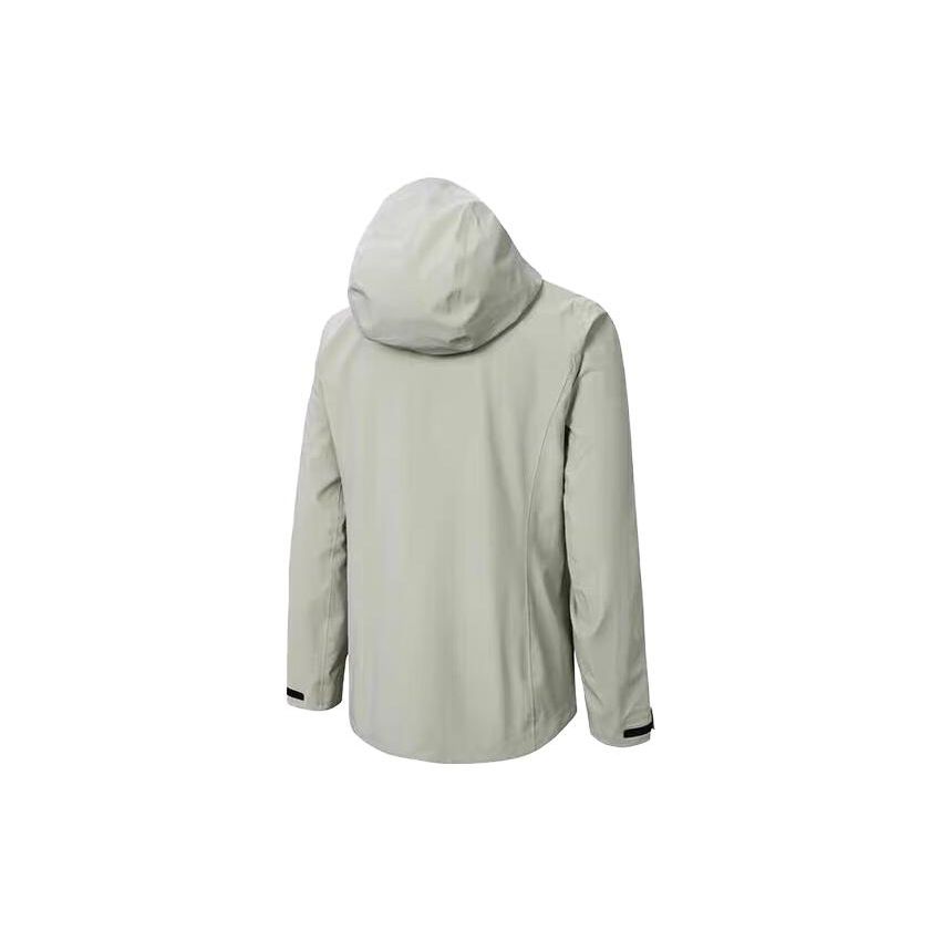 Anta Training Series Solid Color Zipper Hooded Long Sleeve Jacket Women Jacket Light-Gray-Green 162347614-1