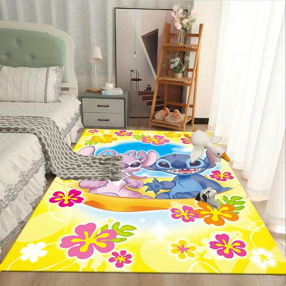 1pc Lilo-and-Stitch-(31)_01 Carpet Area Rug, Bedroom, and Playroom Durable, Stain-Resistant, and Easy To Clean, Living Room