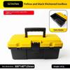Heavy Duty Thickened Plastic Tool Box With Clear Compartments And Secure Latch Perfect For Home Garage Diy Repair Work