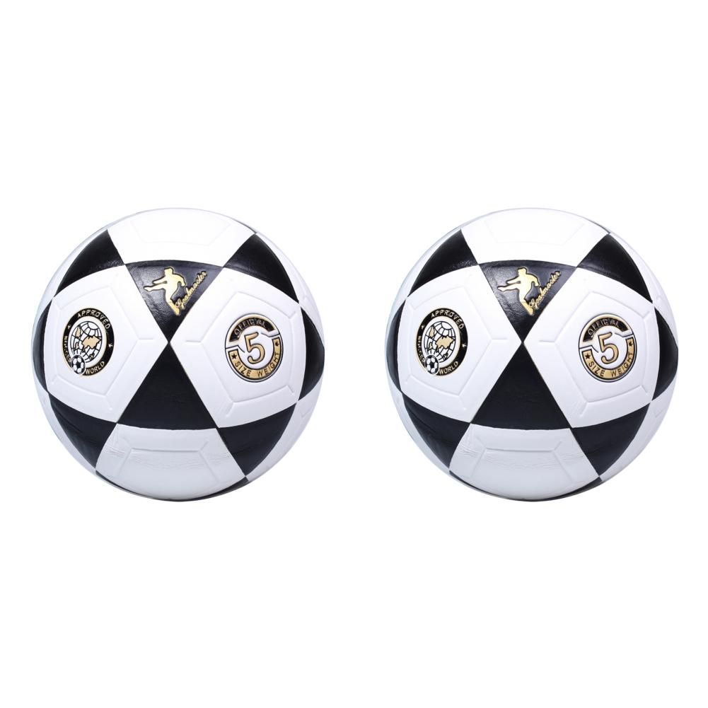 

Футбольный мяч размера 5, сшитый машиной для обучения футболу для молодежи (белый)