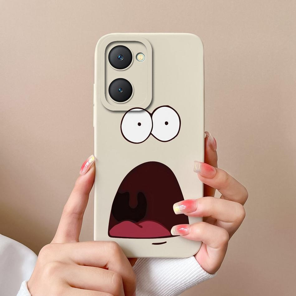 Phone Cases For Vivo Y03 4G Flowers Soft Liquid Silicone Camera Lens Premium Protection Back Covers For Vivo Y 03 Funda Carcasa