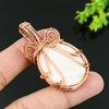 Scolecite Handmade Copper Wire Wrap Jewelry Pendant 2.17 U7s18