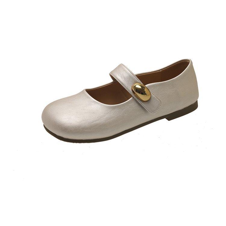 Fashion New Spring Aututmn Flat Mary Jane Women's Shoes Round Head Shallow Mouth Casual Shoes for Women Slip on Solid Soft Bottom Flats